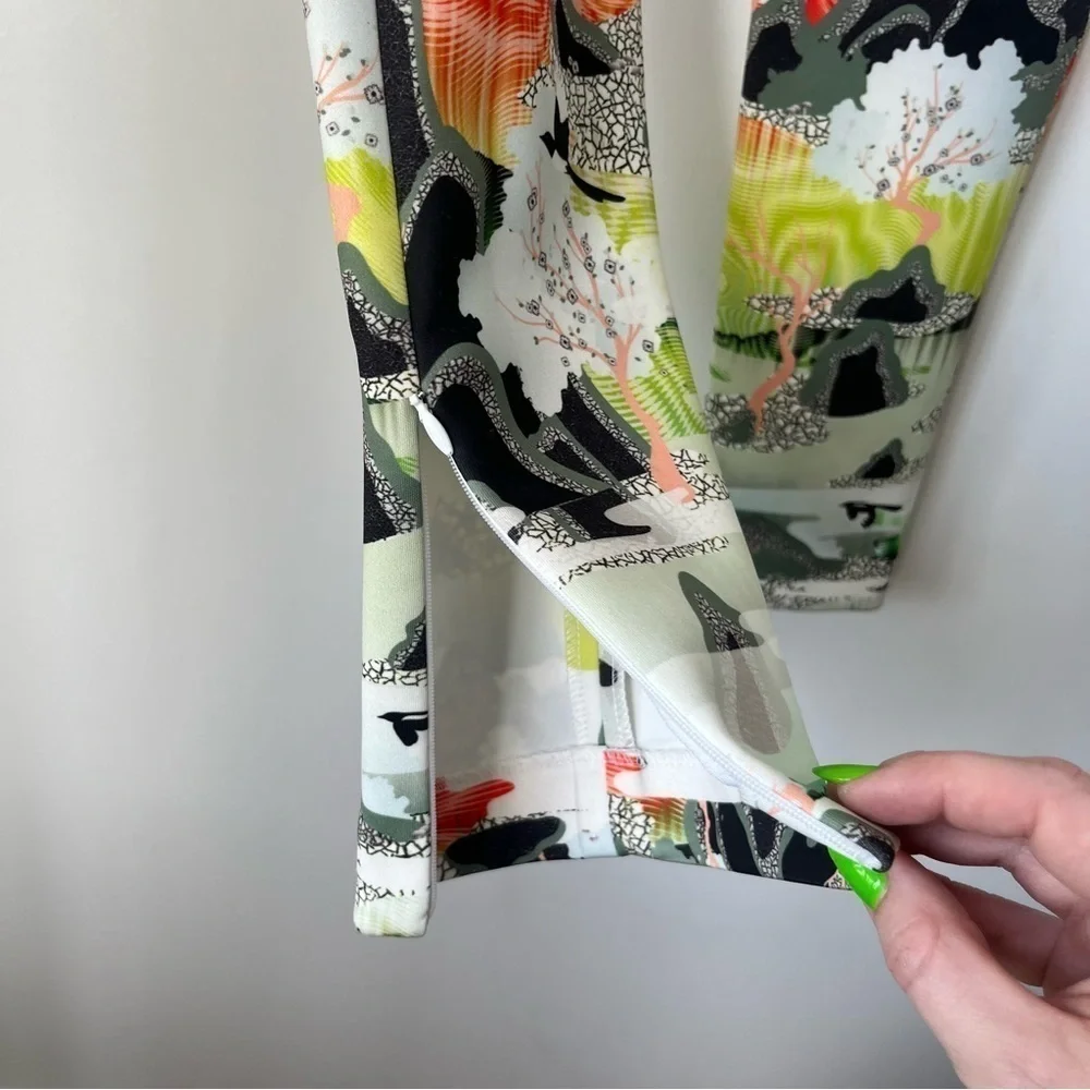 Opening Ceremony 5 Elements Colorful Print Neoprene High Rise Skinny Trousers 2 - Picture 13 of 14